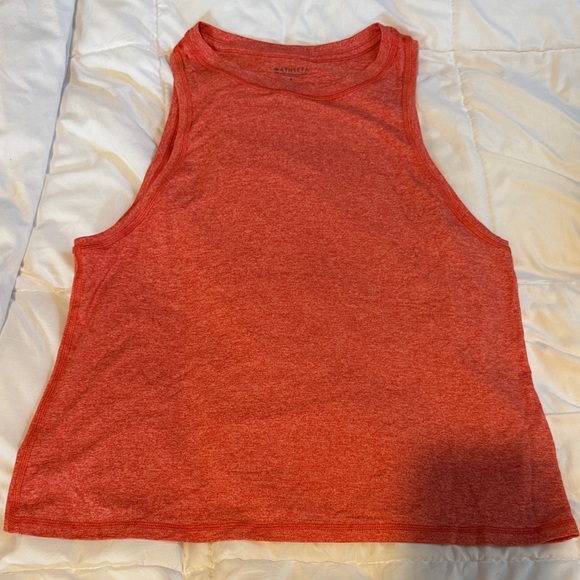 Athleta Tops - Athleta Heathered Red Muscle Tee